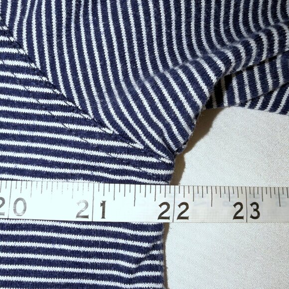 Faconnable Men’s | 100% Cotton Short Sleeve Front Pocket Polo Navy Stripes | XL - Picture 7 of 8